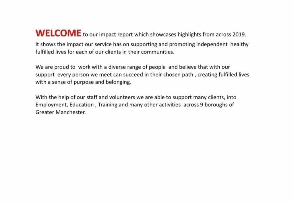 Our Social Impact Highlights: New Report! 5 Social Impact Report 2019 p.2